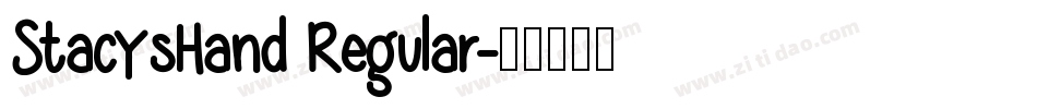 StacysHand Regular字体转换